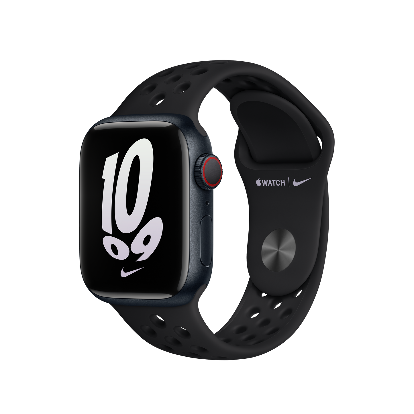 Correa deportiva Nike negra/negra de 41 mm (talla M/L)