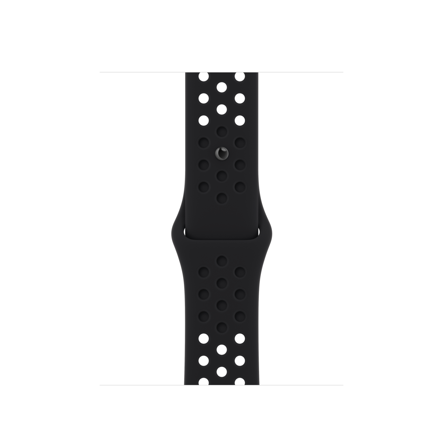 Correa deportiva Nike negra/negra de 41 mm (talla M/L)