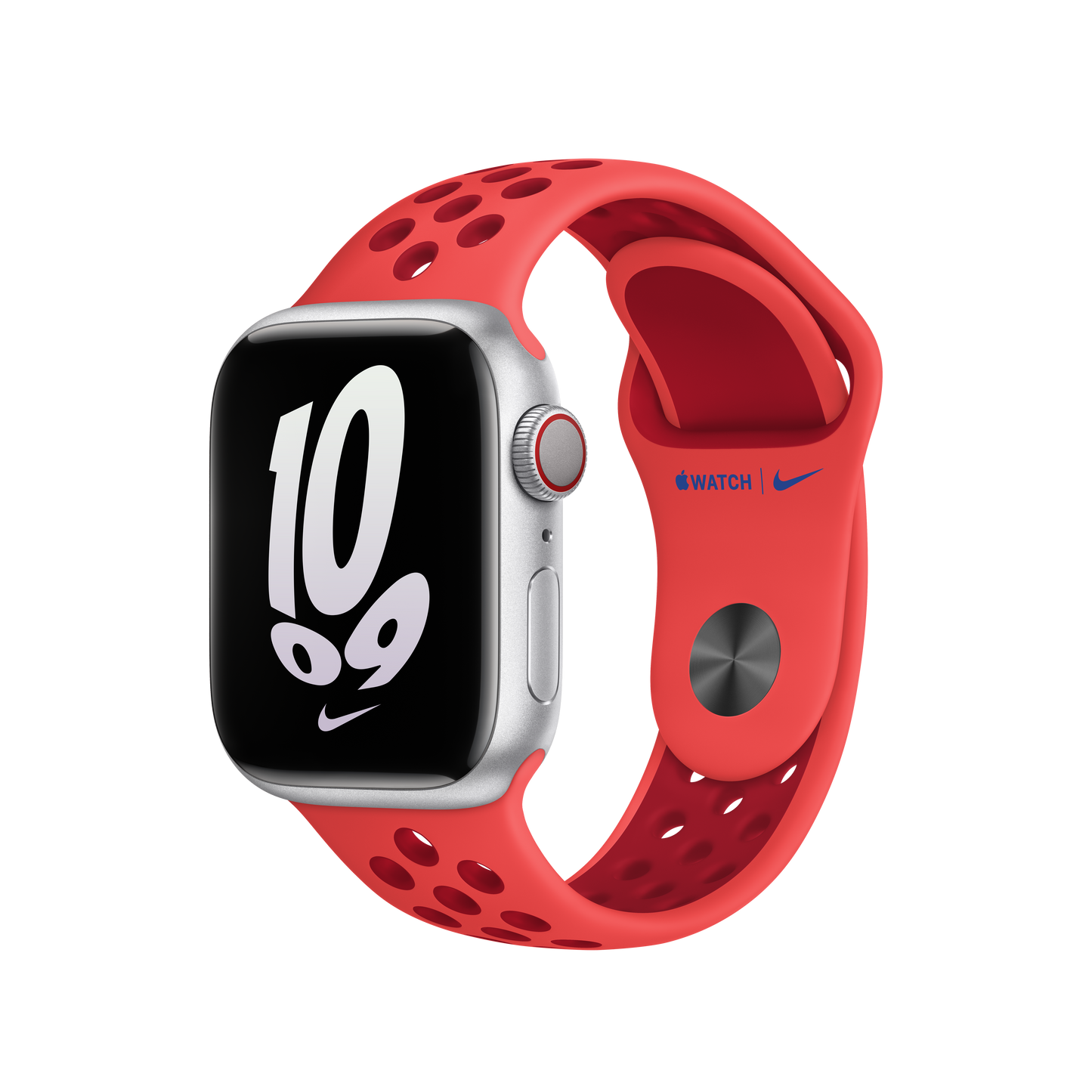 41mm Bright Crimson/Gym Red Nike Sport Band - M/L
