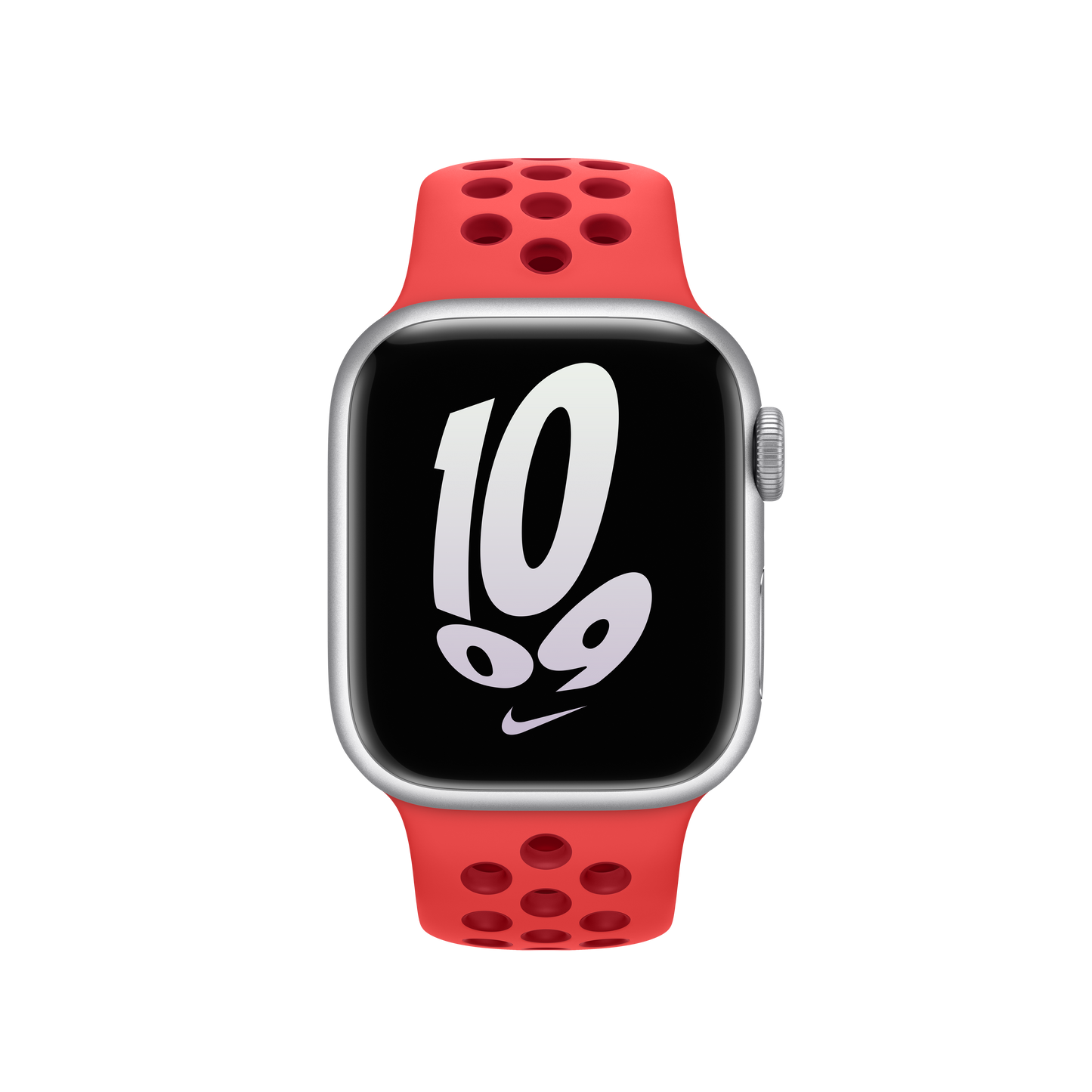 Correa deportiva Nike de 41 mm en color carmesí brillante/rojo gimnasio - Talla S/M