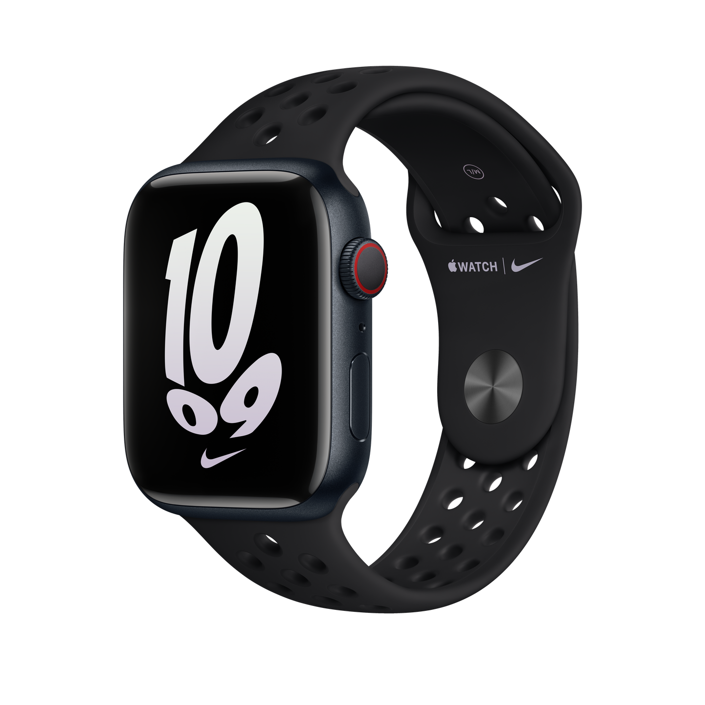 45mm Black/Black Nike Sport Band - S/M