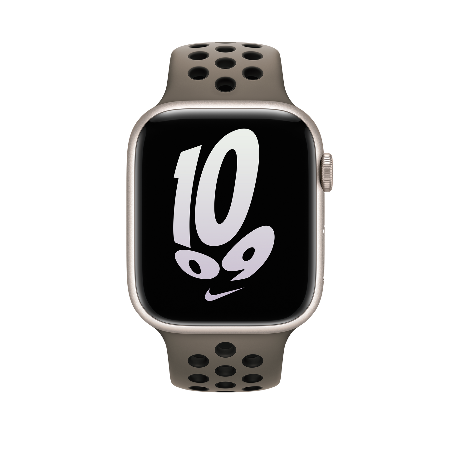 45mm Olive Gray/Black Nike Sport Band - S/M