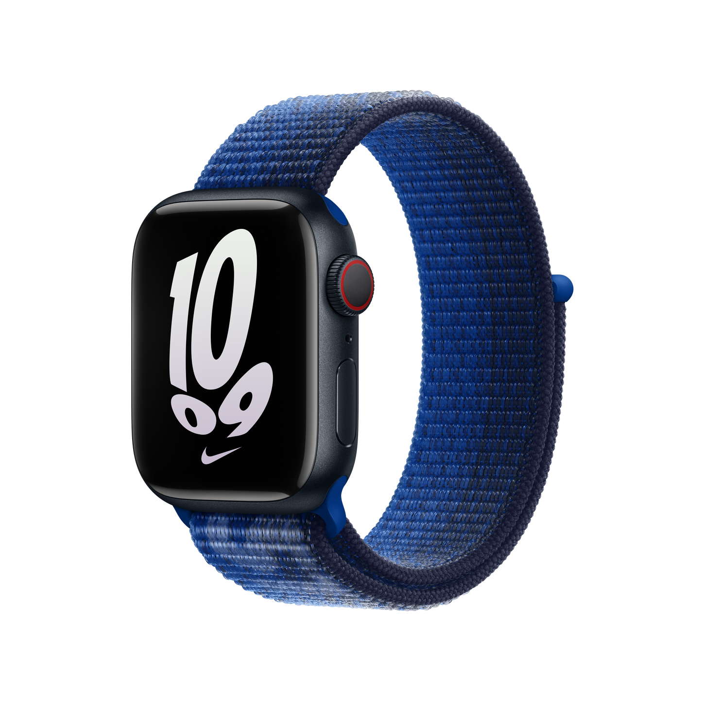 Correa deportiva Nike Loop de 41 mm color azul marino/azul marino medianoche