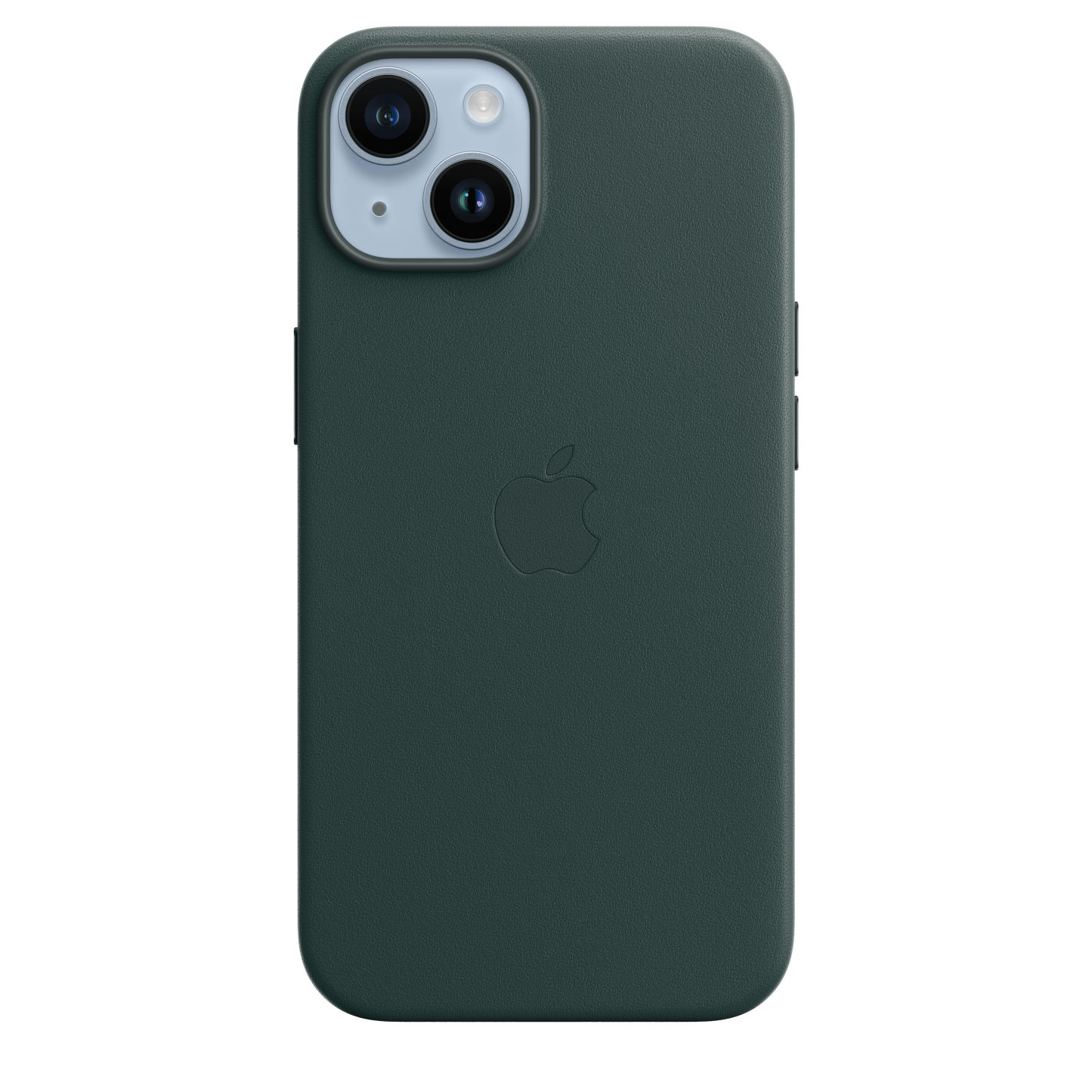 Funda de piel con MagSafe para iPhone 14 - Verde bosque
