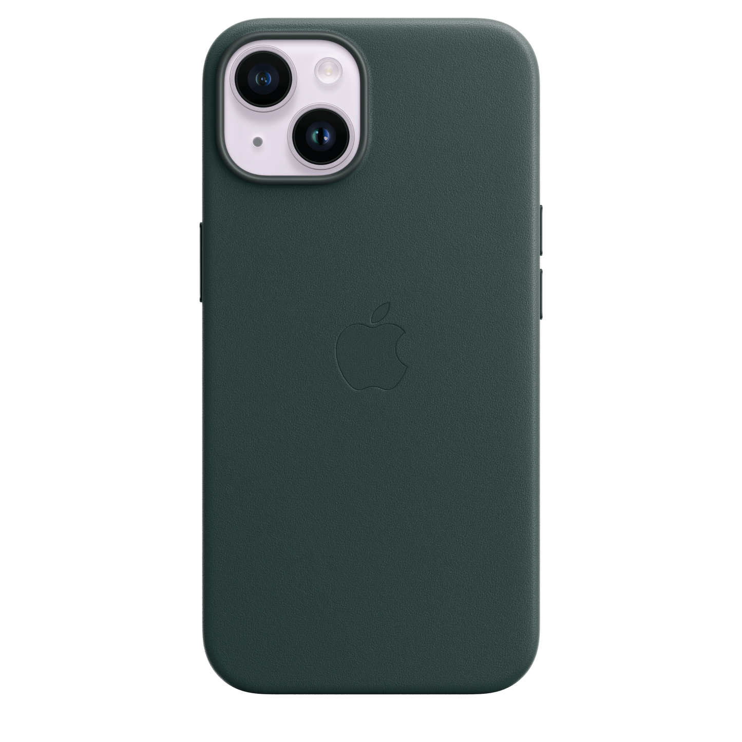 Funda de piel con MagSafe para iPhone 14 - Verde bosque