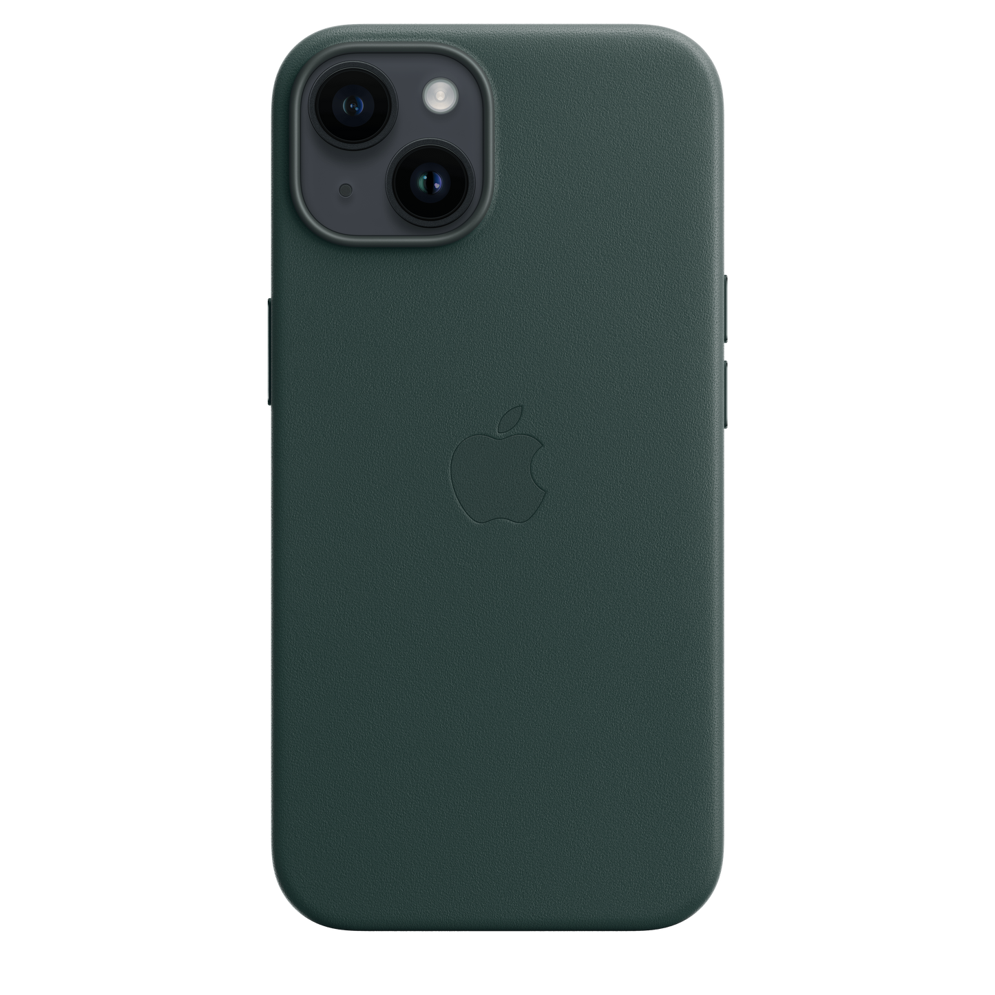 Funda de piel con MagSafe para iPhone 14 - Verde bosque