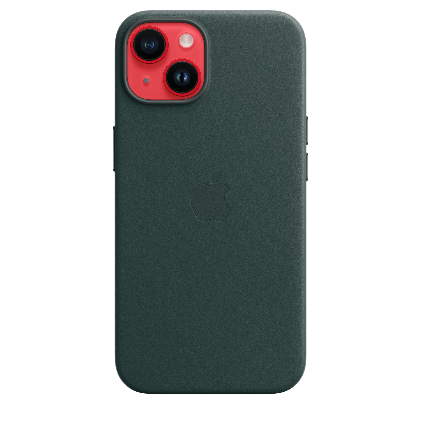 Funda de piel con MagSafe para iPhone 14 - Verde bosque
