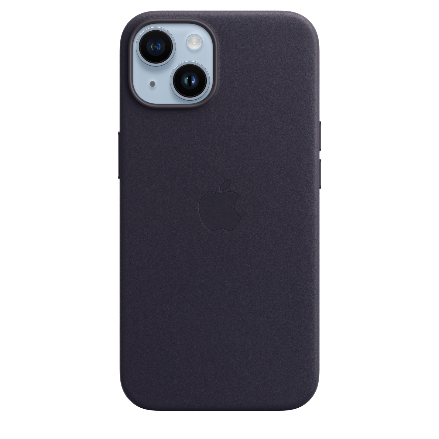Funda de piel con MagSafe para iPhone 14 - Tinta
