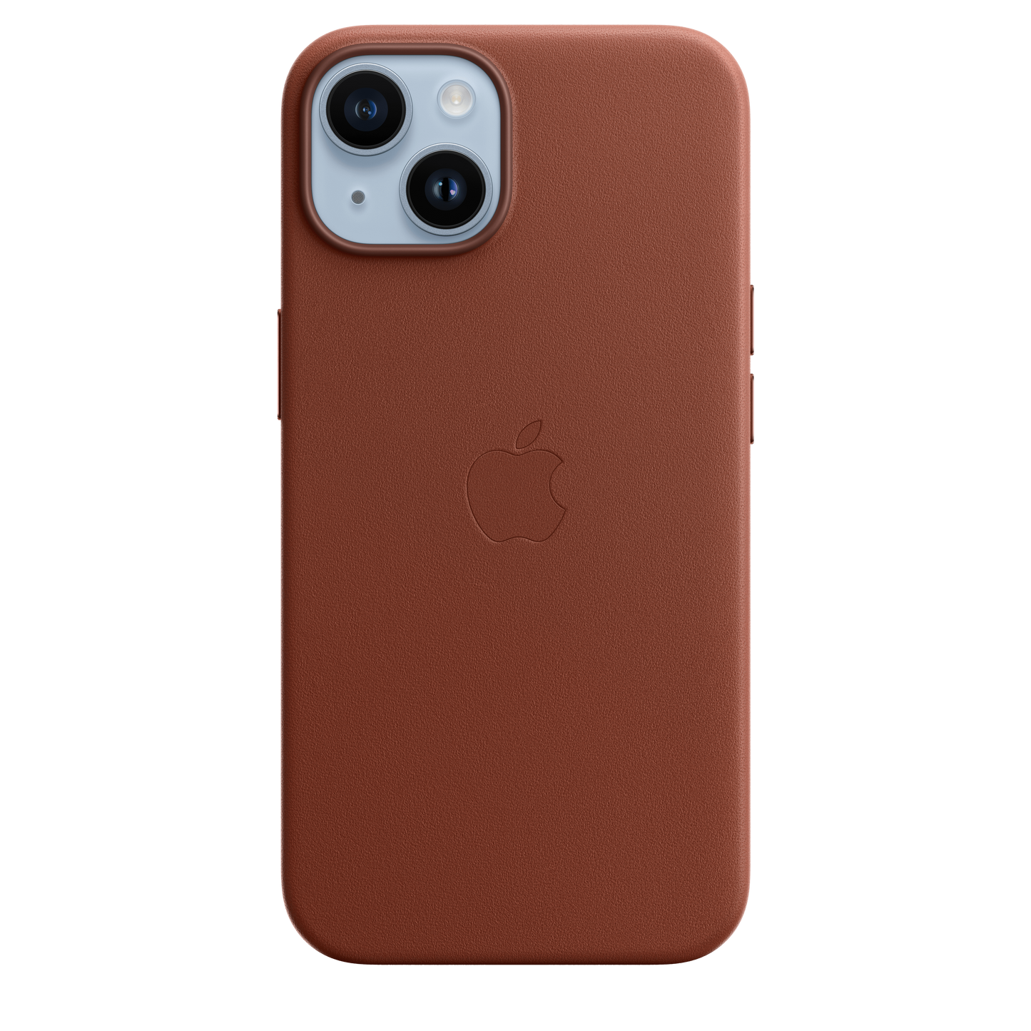 Funda de piel con MagSafe para iPhone 14 - Color ocre