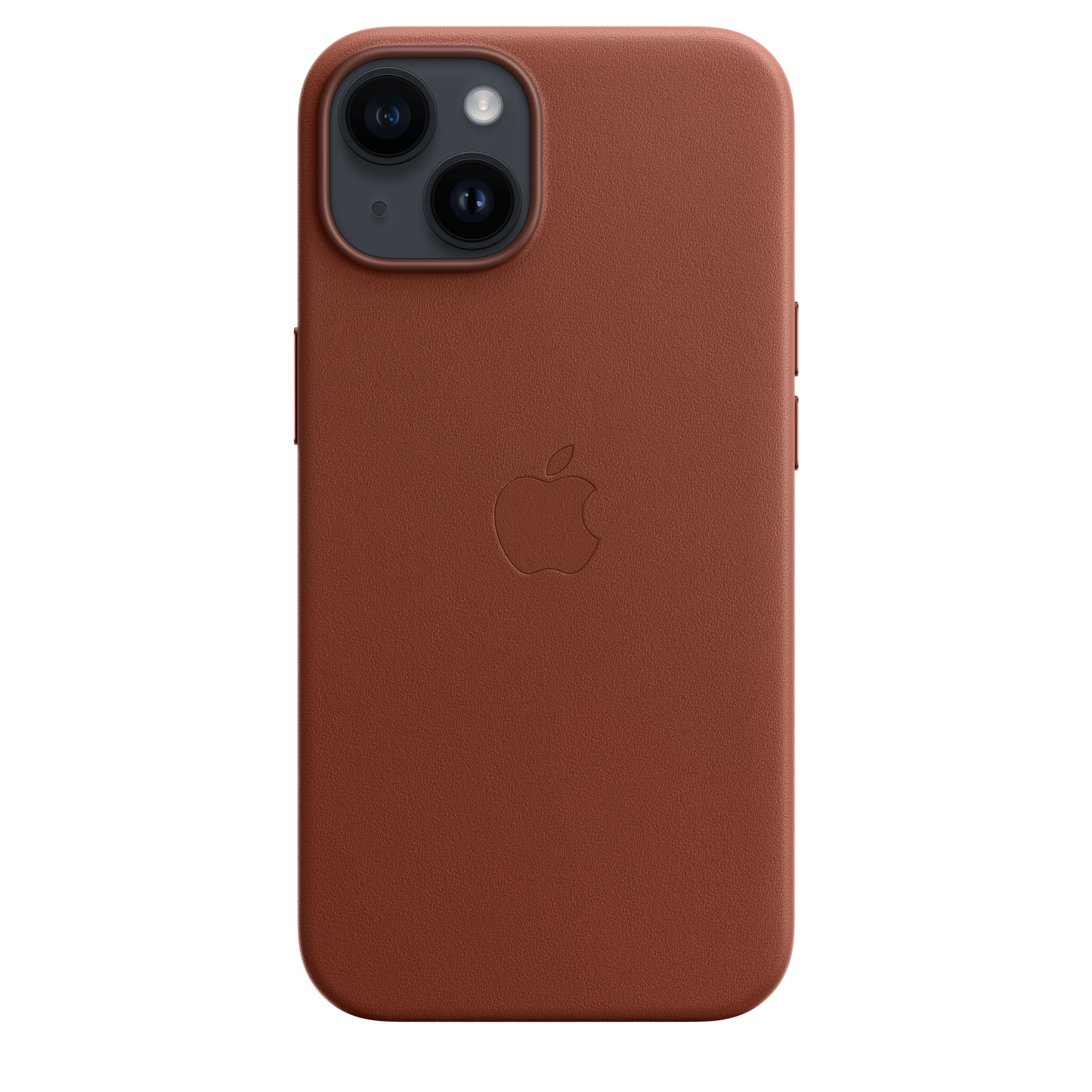 Funda de piel con MagSafe para iPhone 14 - Color ocre