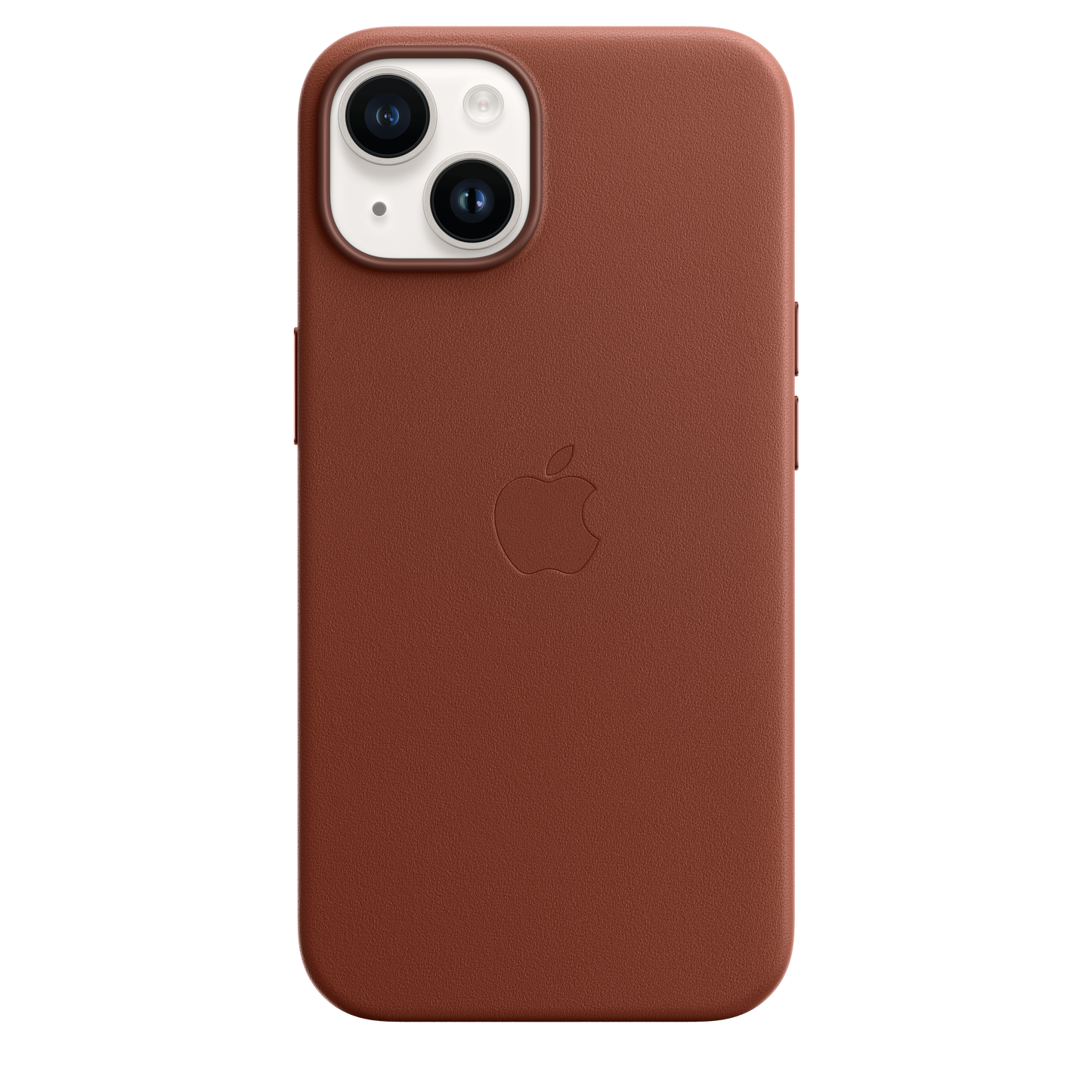 Funda de piel con MagSafe para iPhone 14 - Color ocre