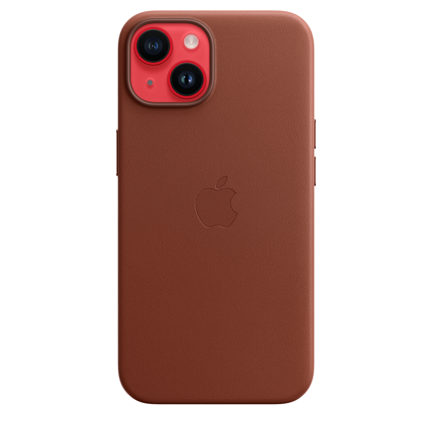 Funda de piel con MagSafe para iPhone 14 - Color ocre