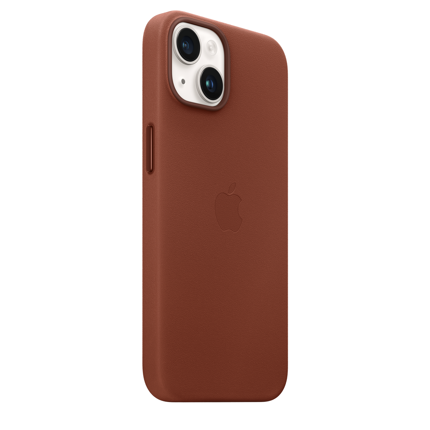 Funda de piel con MagSafe para iPhone 14 - Color ocre