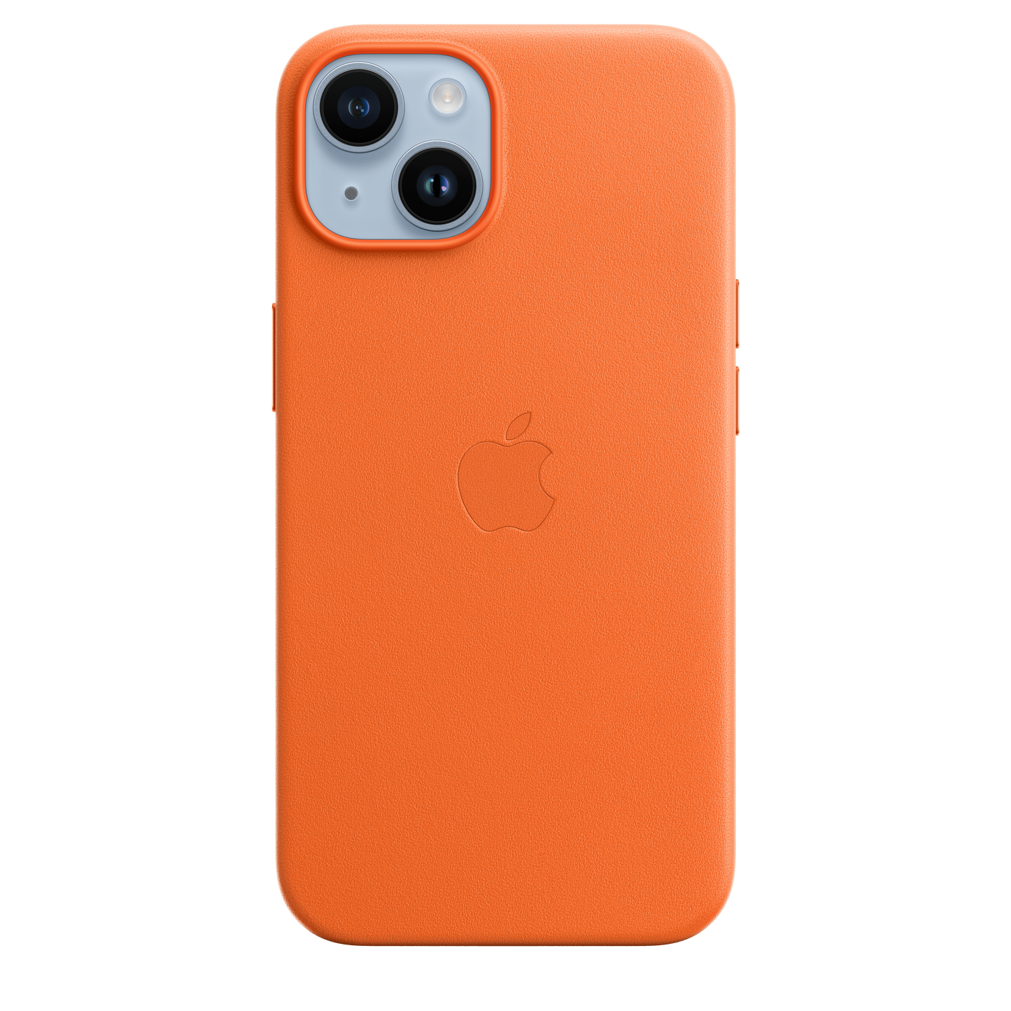Funda de piel con MagSafe para iPhone 14 - Naranja
