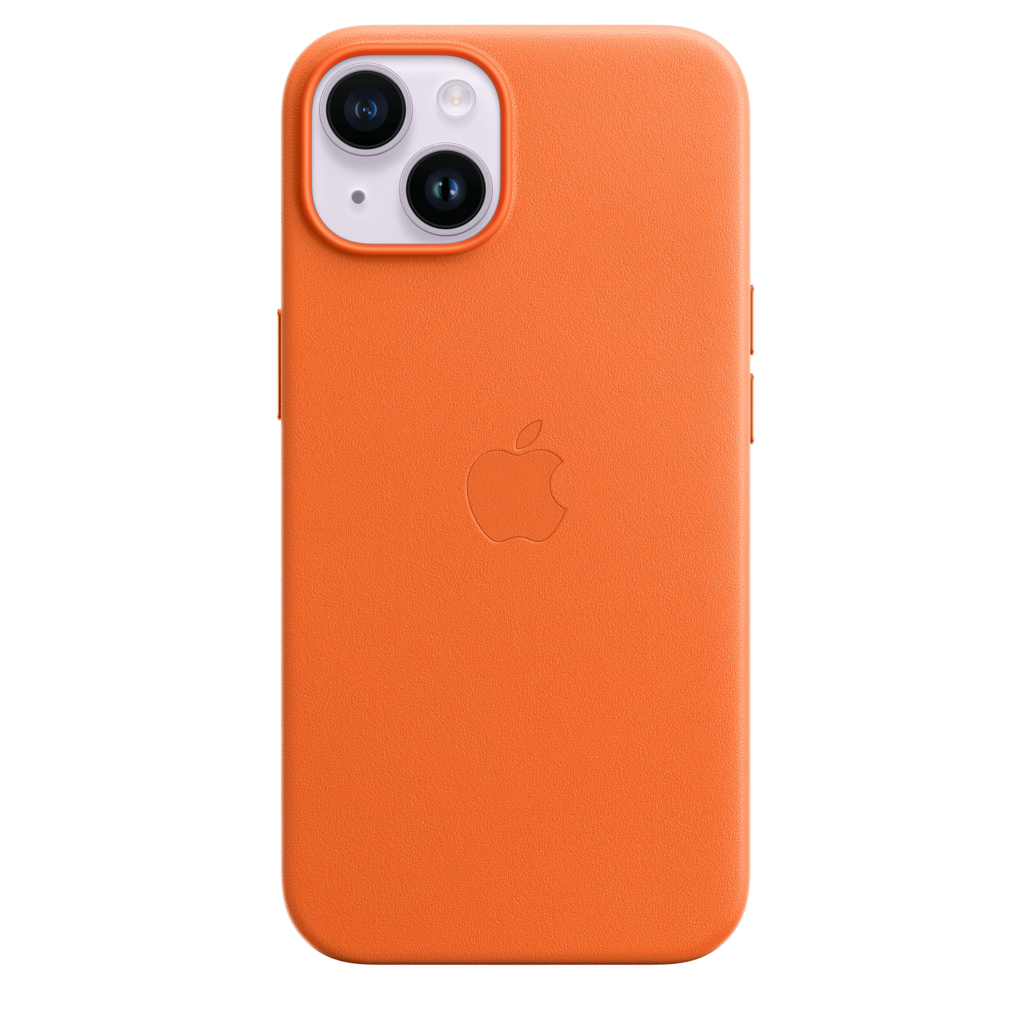 Funda de piel con MagSafe para iPhone 14 - Naranja