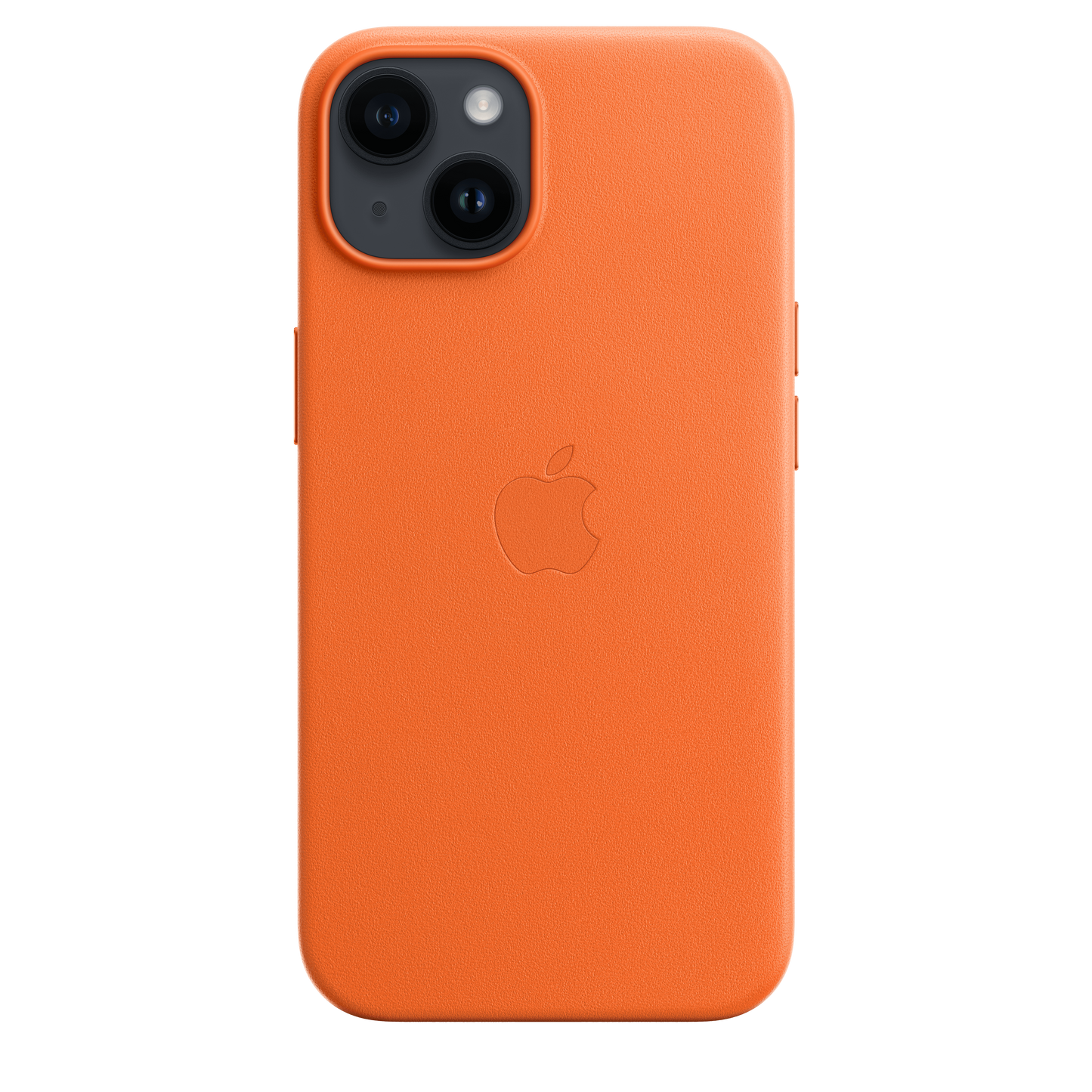 Funda de piel con MagSafe para iPhone 14 - Naranja