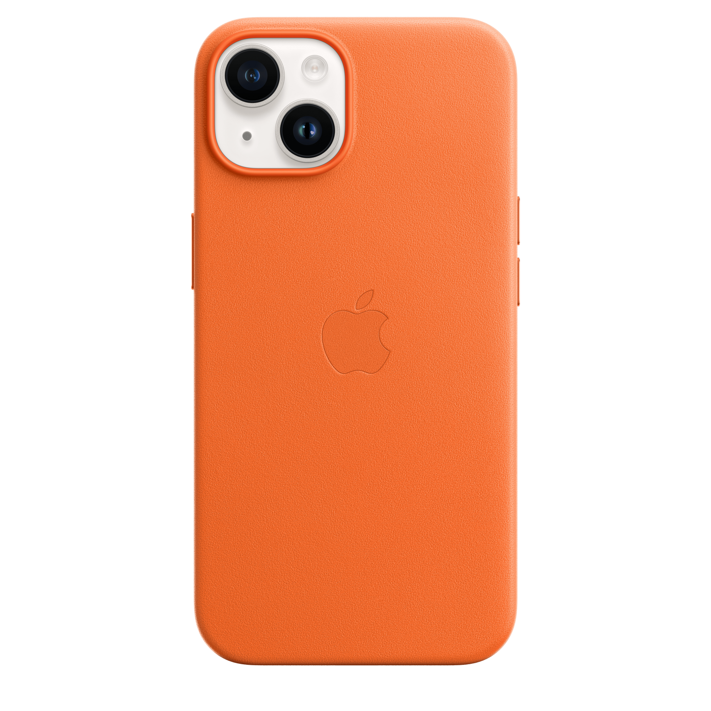 Funda de piel con MagSafe para iPhone 14 - Naranja
