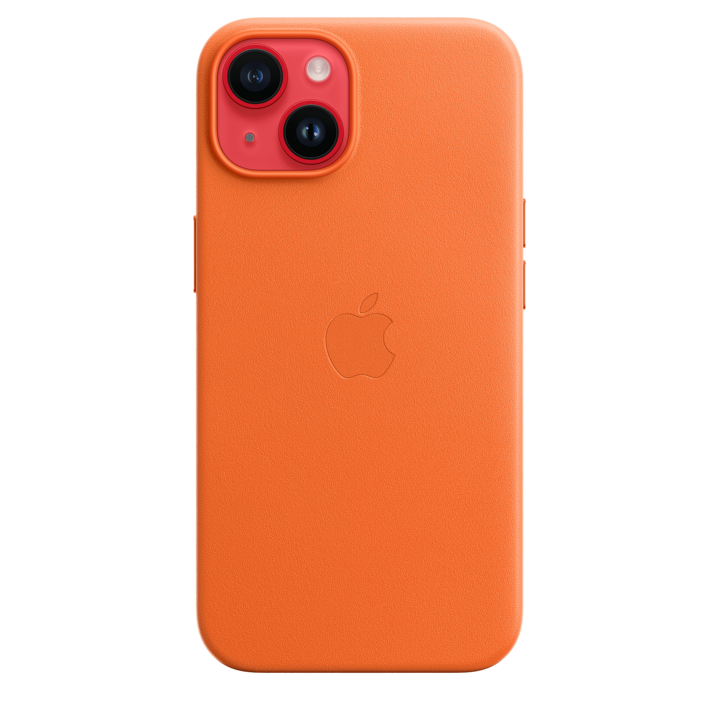 Funda de piel con MagSafe para iPhone 14 - Naranja