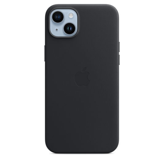 Funda de piel con MagSafe para iPhone 14 Plus - Medianoche