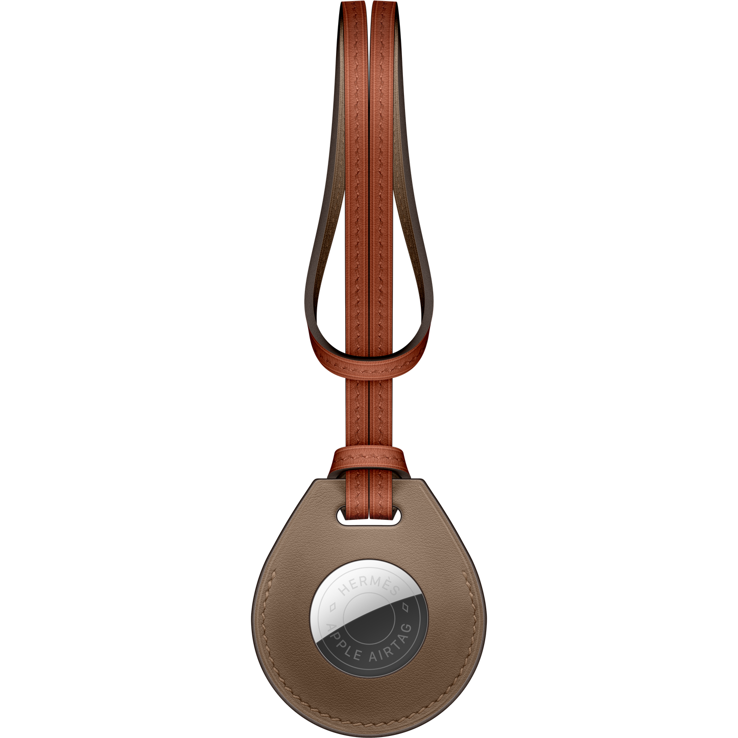 Llavero AirTag Hermès – Beige de Weimar