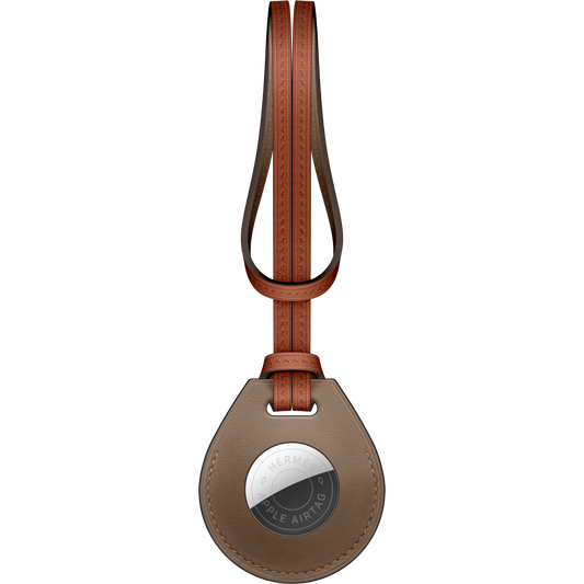 Llavero AirTag Hermès – Beige de Weimar