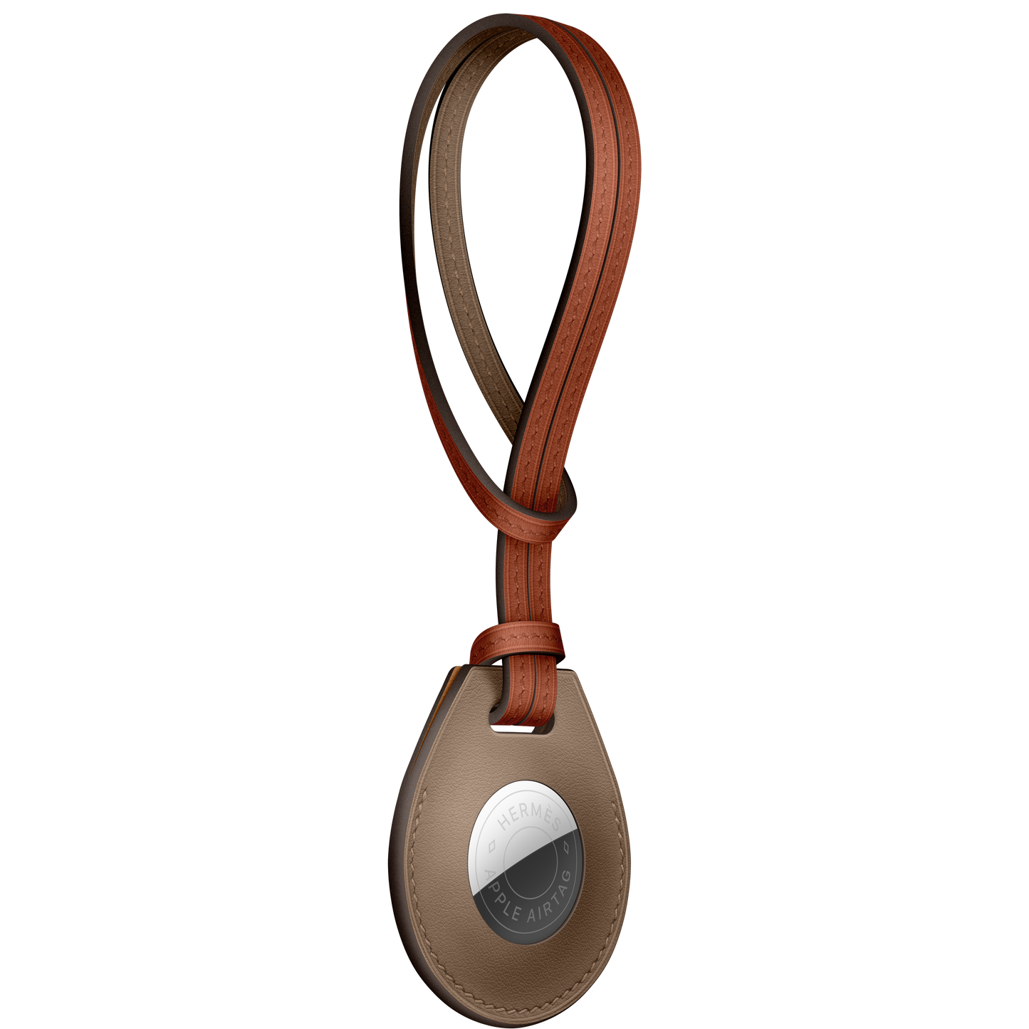 Llavero AirTag Hermès – Beige de Weimar