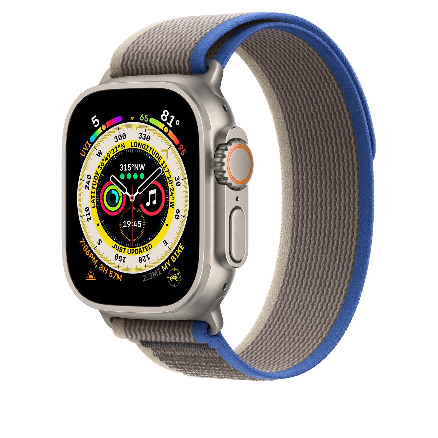 49mm Blue/Gray Trail Loop - S/M