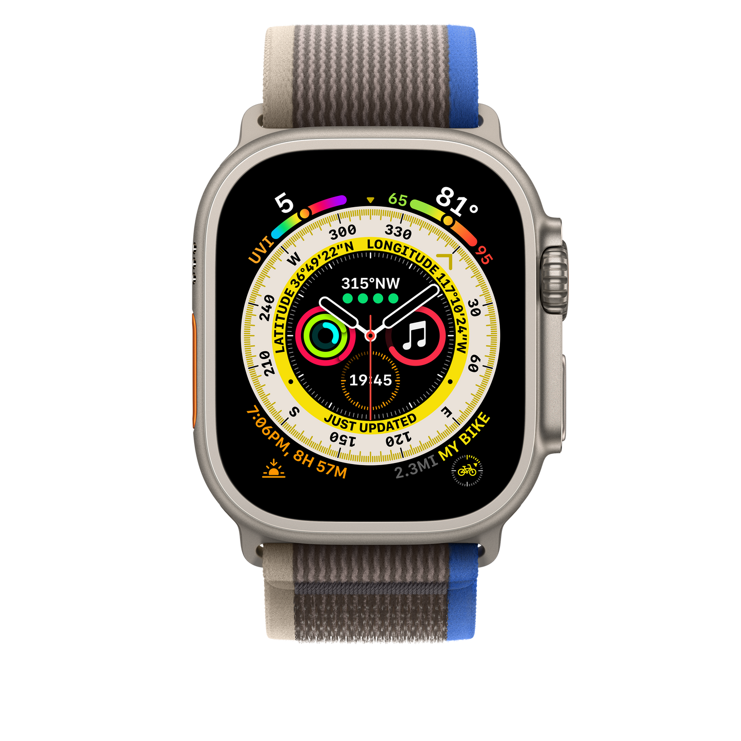 49mm Blue/Gray Trail Loop - M/L