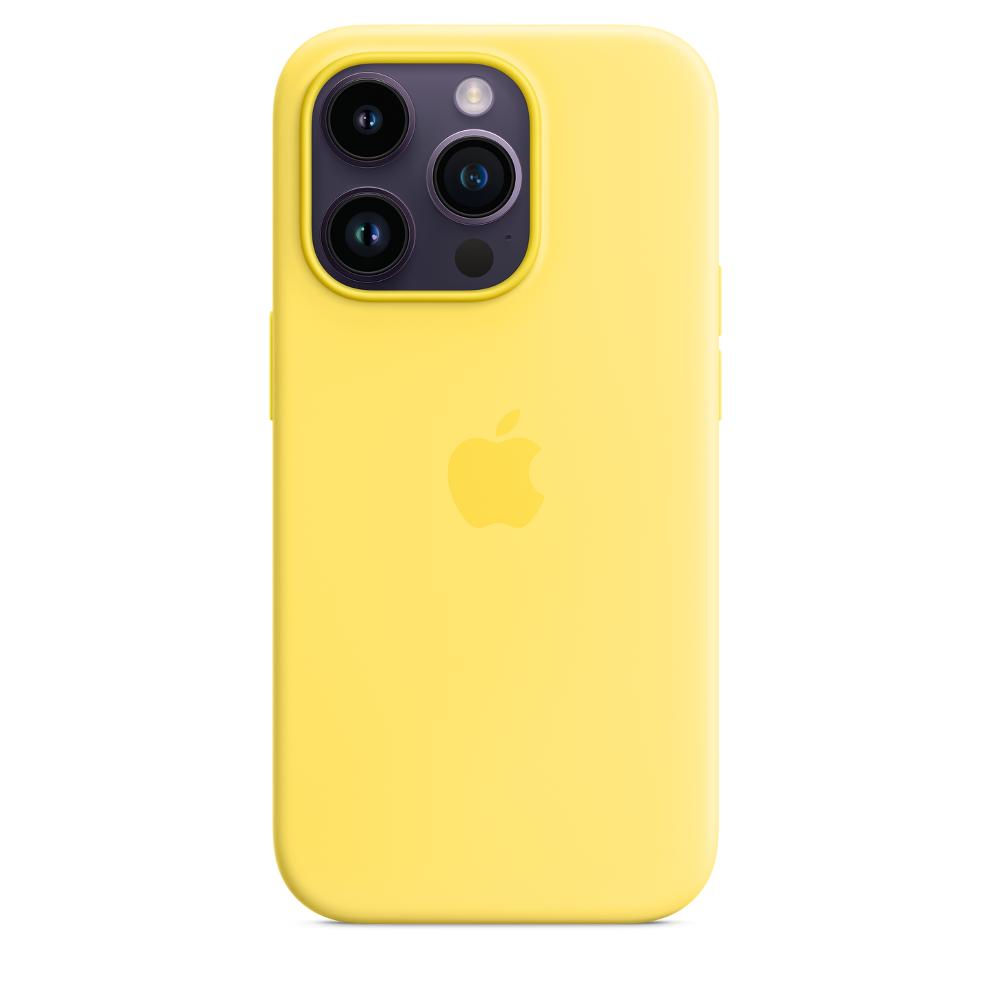 Funda de silicona para iPhone 14 Pro con MagSafe - Amarillo Canario