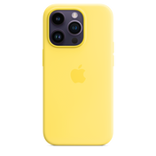 Funda de silicona para iPhone 14 Pro con MagSafe - Amarillo Canario