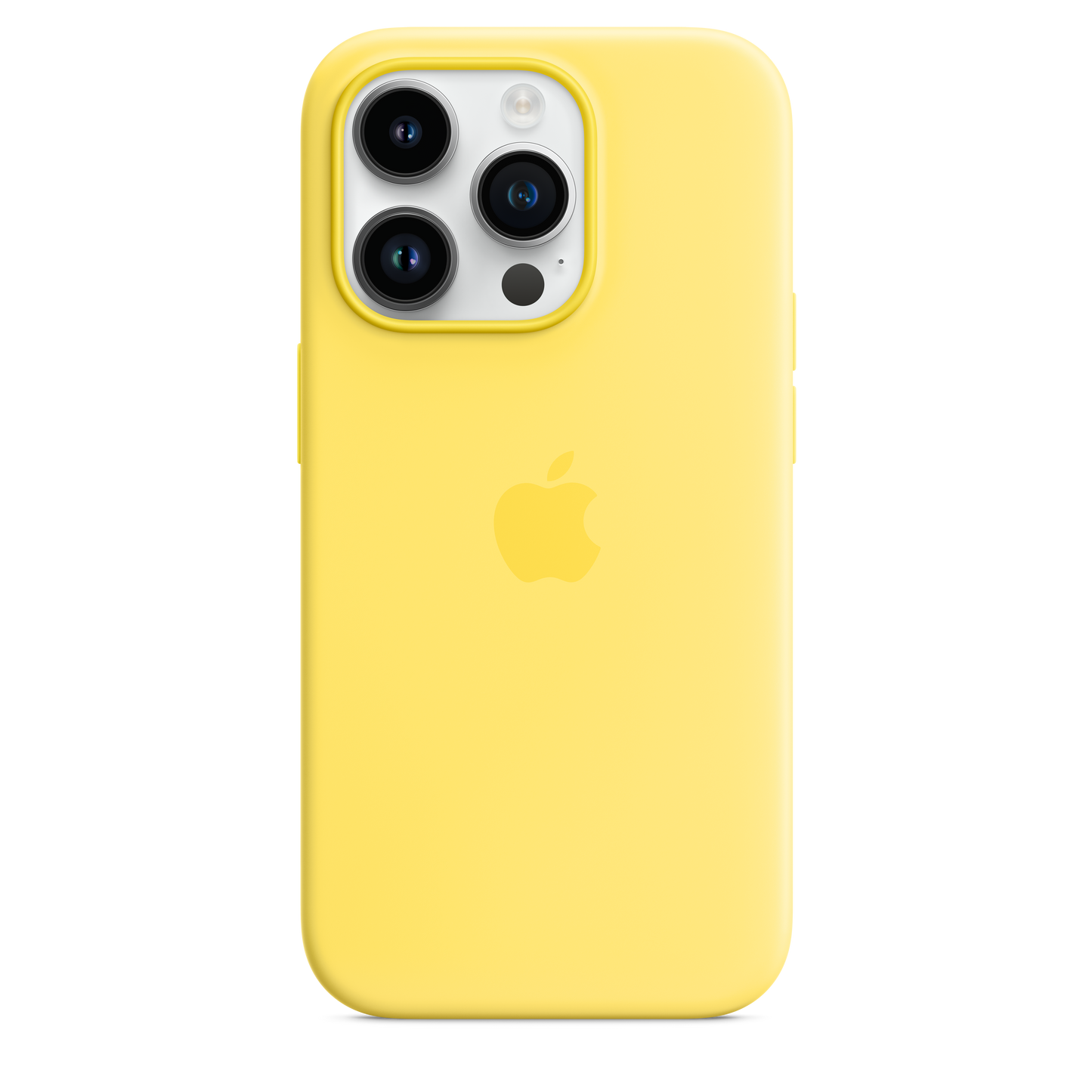 Funda de silicona para iPhone 14 Pro con MagSafe - Amarillo Canario
