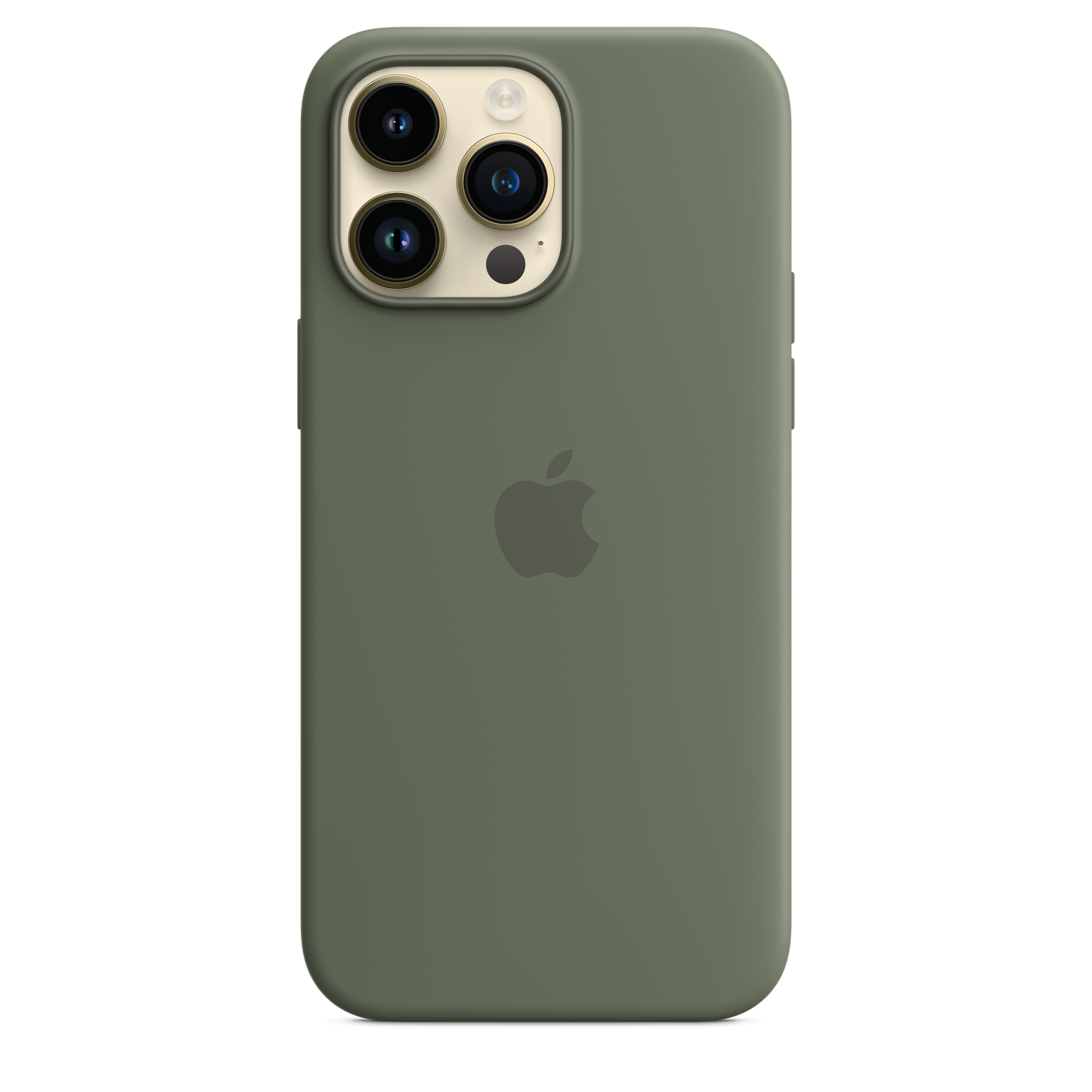Funda de silicona con MagSafe para iPhone 14 Pro Max - Verde oliva