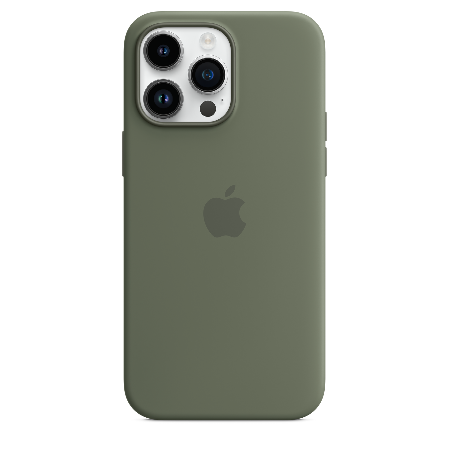 Funda de silicona con MagSafe para iPhone 14 Pro Max - Verde oliva