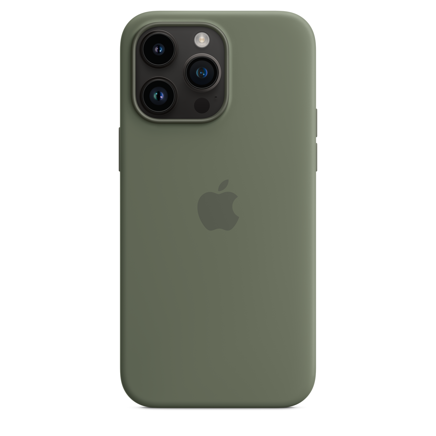 Funda de silicona con MagSafe para iPhone 14 Pro Max - Verde oliva