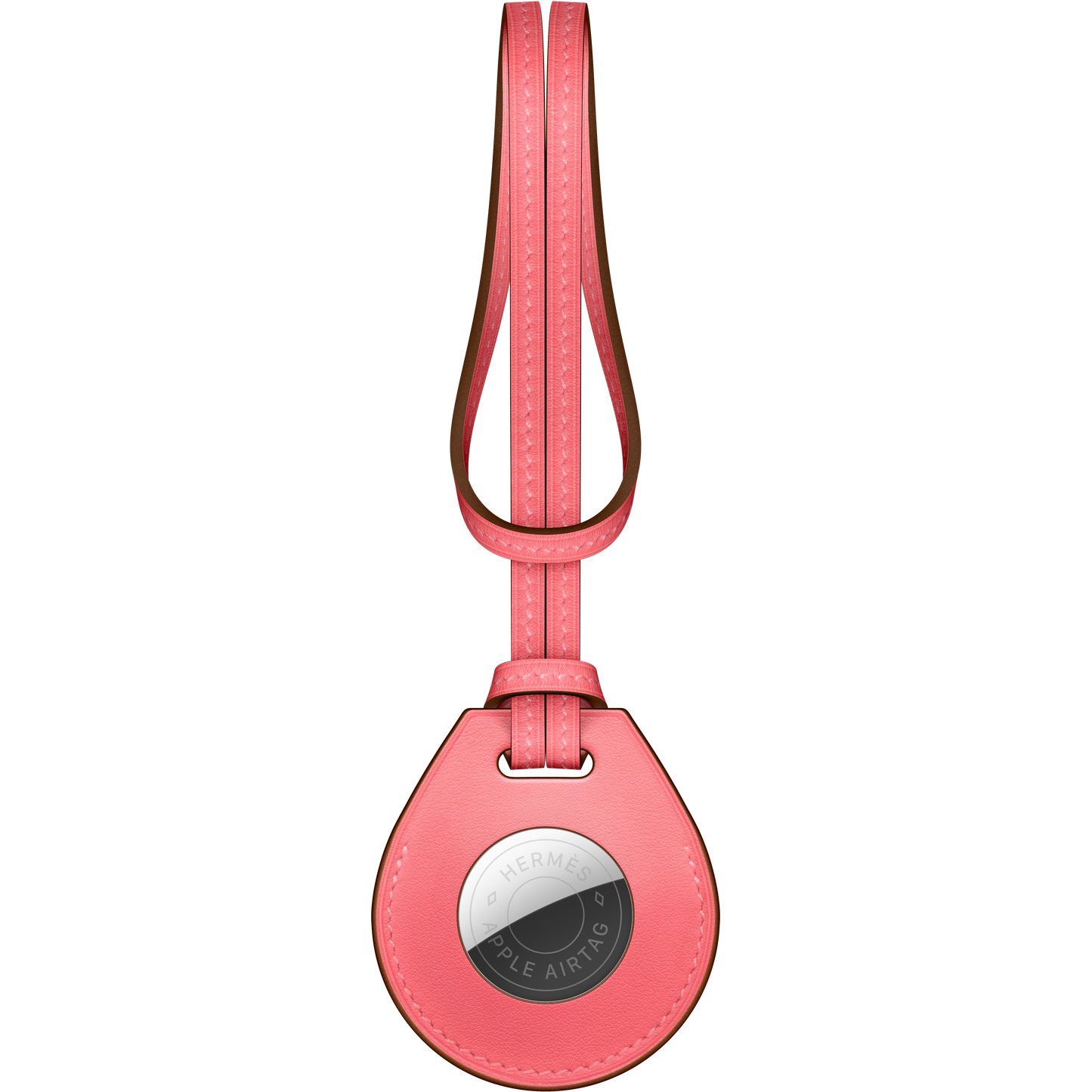 Charm para bolso AirTag Hermès - Rosa Azalée