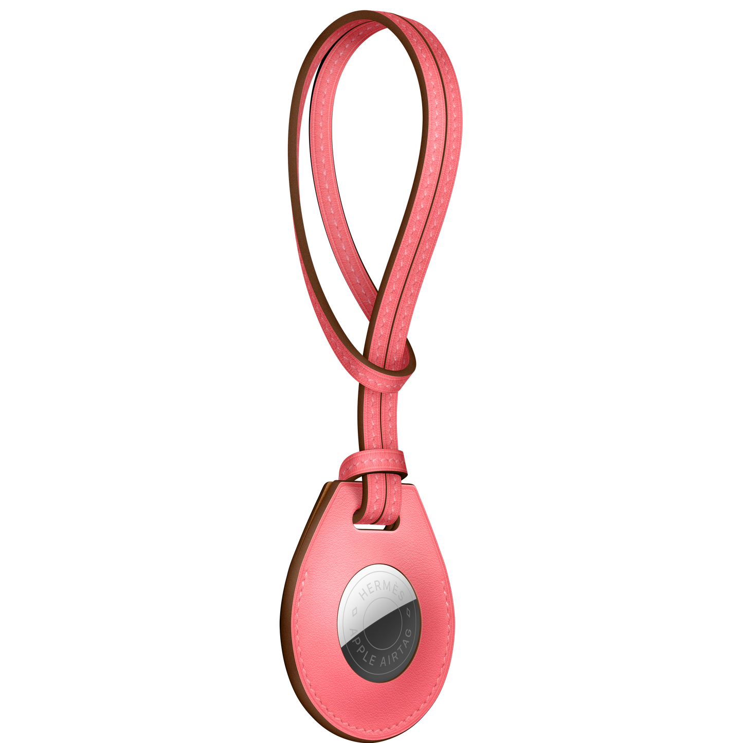 Charm para bolso AirTag Hermès - Rosa Azalée