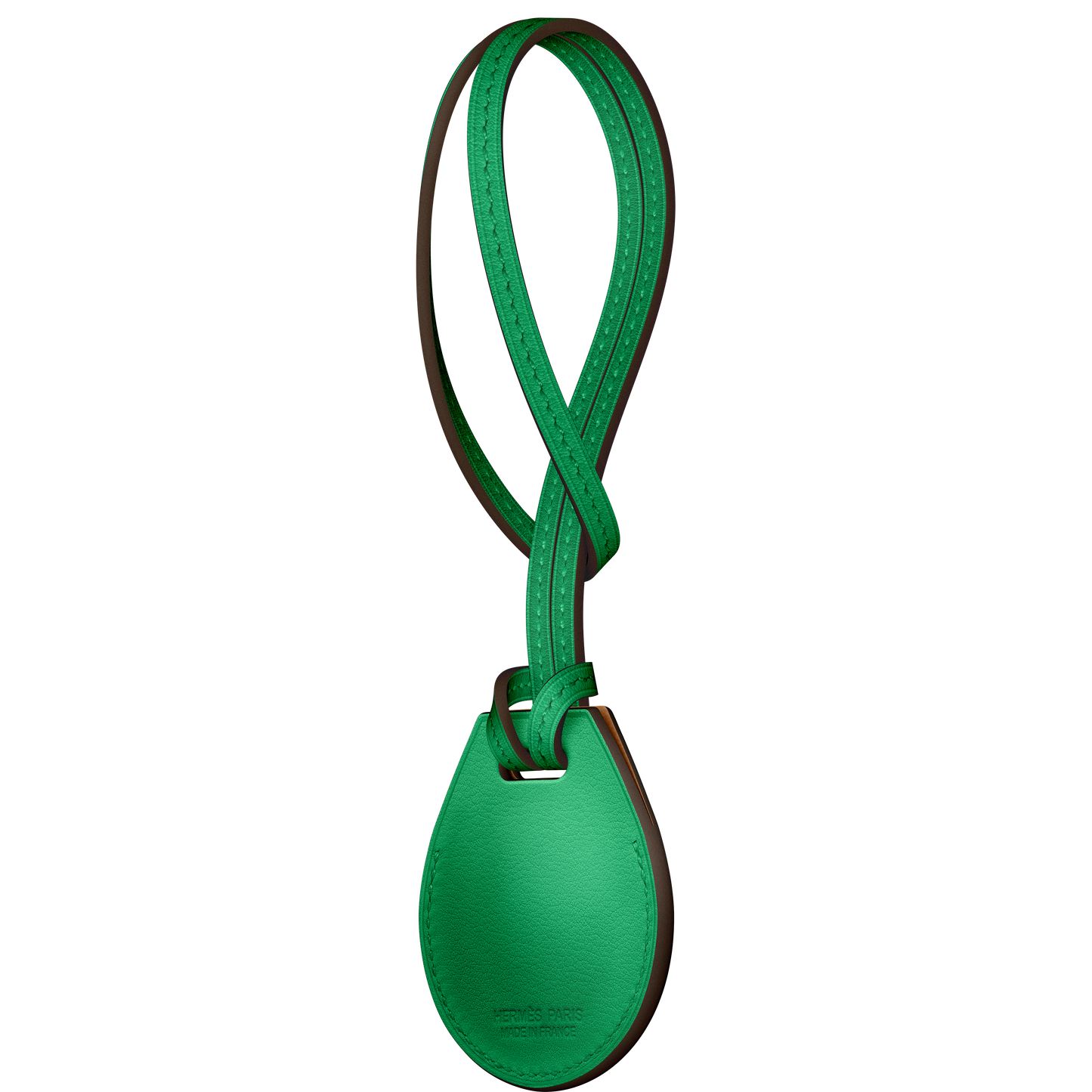 Charm para bolso AirTag Hermès - Bambú