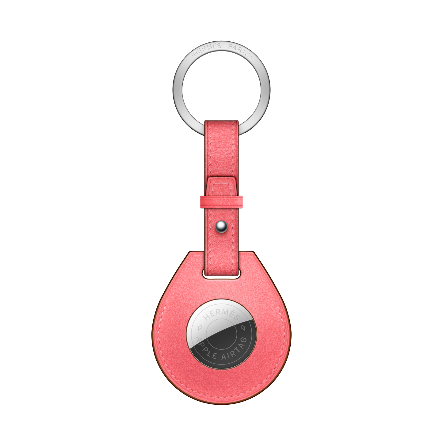 Llavero AirTag Hermès - Rosa Azalée