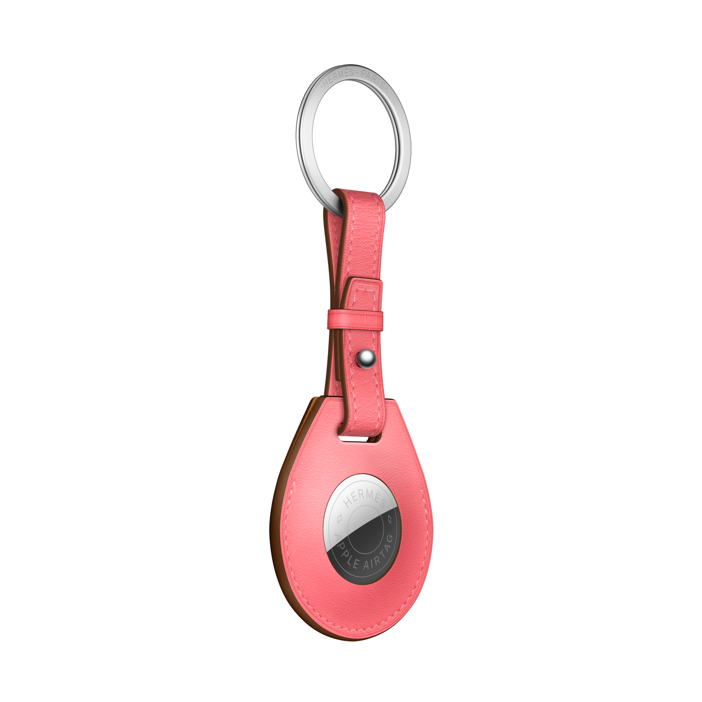 Llavero AirTag Hermès - Rosa Azalée