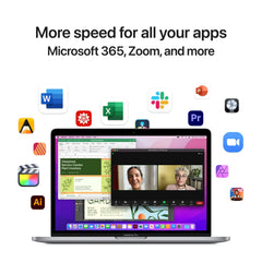 MacBook Pro de 13 pulgadas: chip Apple M2 con CPU de 8 núcleos y GPU de 10 núcleos, SSD de 512 GB - Gris espacial