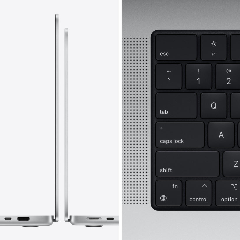 MacBook Pro de 16 pulgadas: chip Apple M1 Pro con CPU de 10 núcleos y GPU de 16 núcleos, SSD de 512 GB - Plateado
