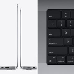 16-inch MacBook Pro: Apple M1 Pro chip with 10‑core CPU and 16‑core GPU, 512GB SSD - Space Gray