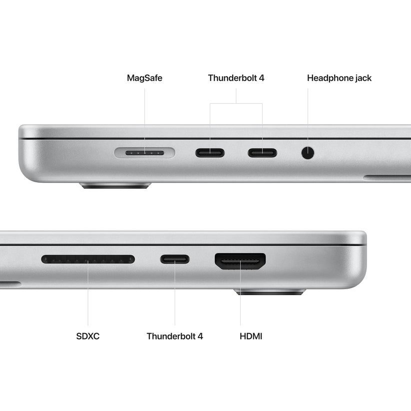 MacBook Pro de 16 pulgadas: chip Apple M2 Pro con CPU de 12 núcleos y GPU de 19 núcleos, SSD de 1 TB - Plateado