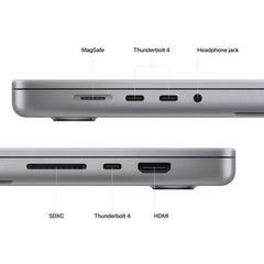MacBook Pro de 16 pulgadas: chip Apple M2 Pro con CPU de 12 núcleos y GPU de 19 núcleos, SSD de 512 GB - Gris espacial