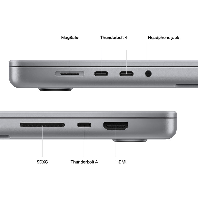 MacBook Pro de 16 pulgadas: chip Apple M2 Pro con CPU de 12 núcleos y GPU de 19 núcleos, SSD de 512 GB - Gris espacial