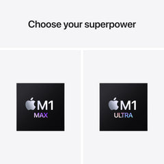 Mac Studio: chip Apple M1 Ultra con CPU de 20 núcleos y GPU de 48 núcleos, SSD de 1 TB