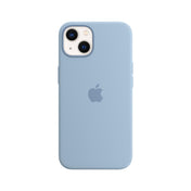 Funda de silicona para iPhone 13 con MagSafe - Azul niebla