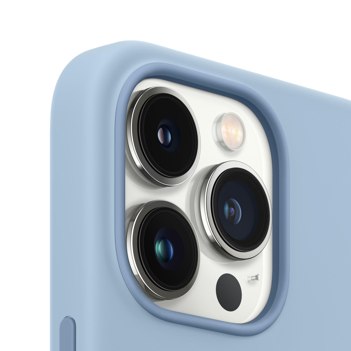 Funda de silicona para iPhone 13 Pro con MagSafe - Azul niebla