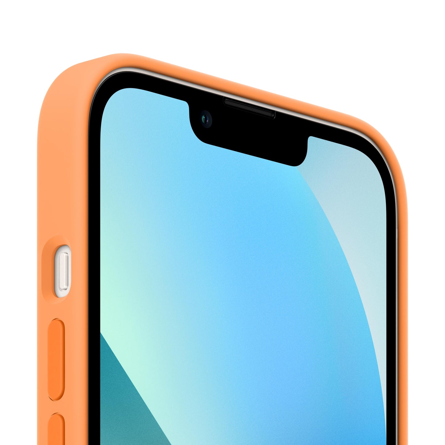 Funda de silicona para iPhone 13 mini con MagSafe - Marigold