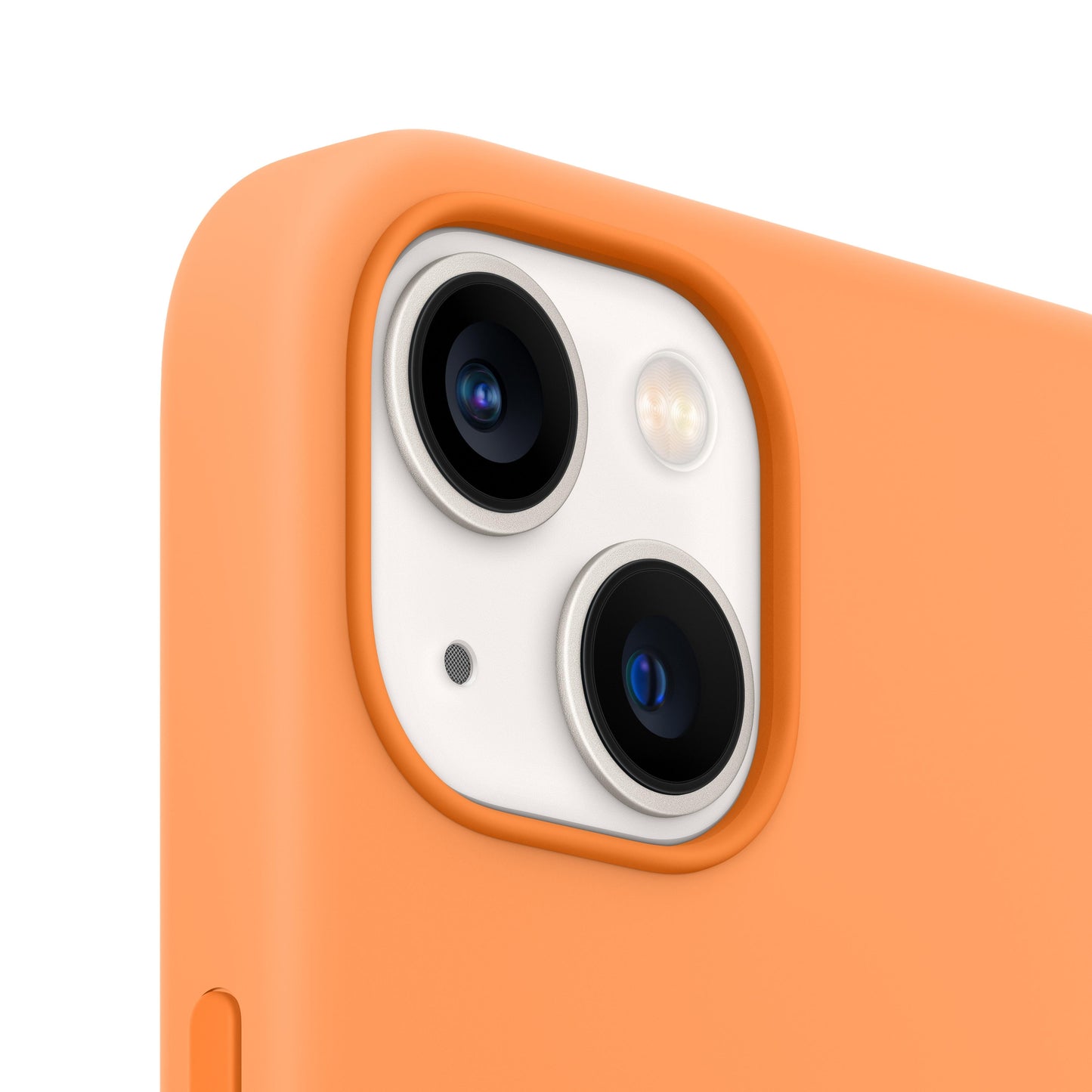 Funda de silicona para iPhone 13 mini con MagSafe - Marigold
